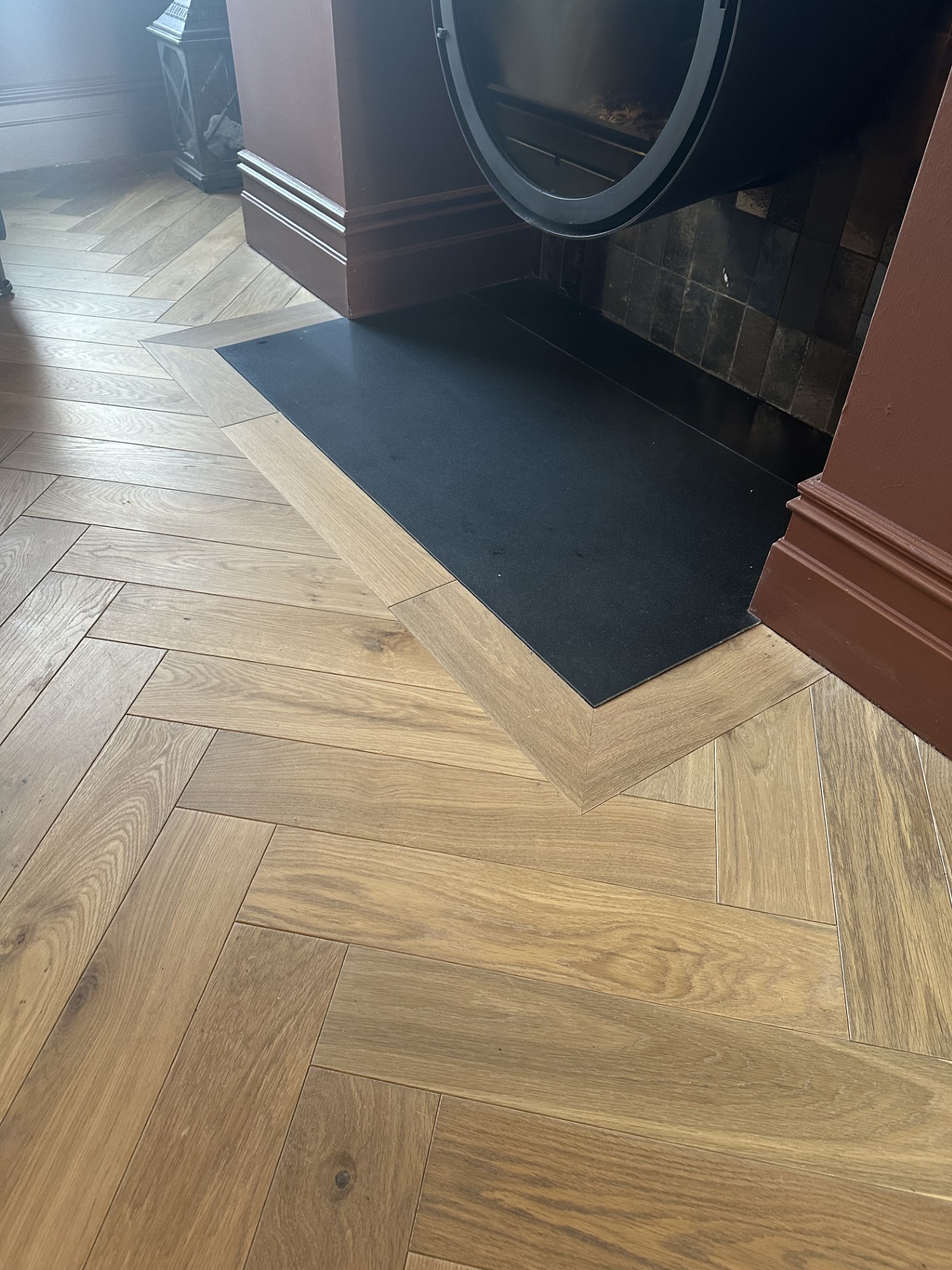 Fireplace Border Detail - Wood Flooring project in Cork